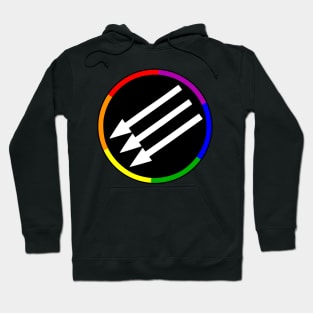 Unique LGBTQ Pride Colors Antifa Logo Hoodie